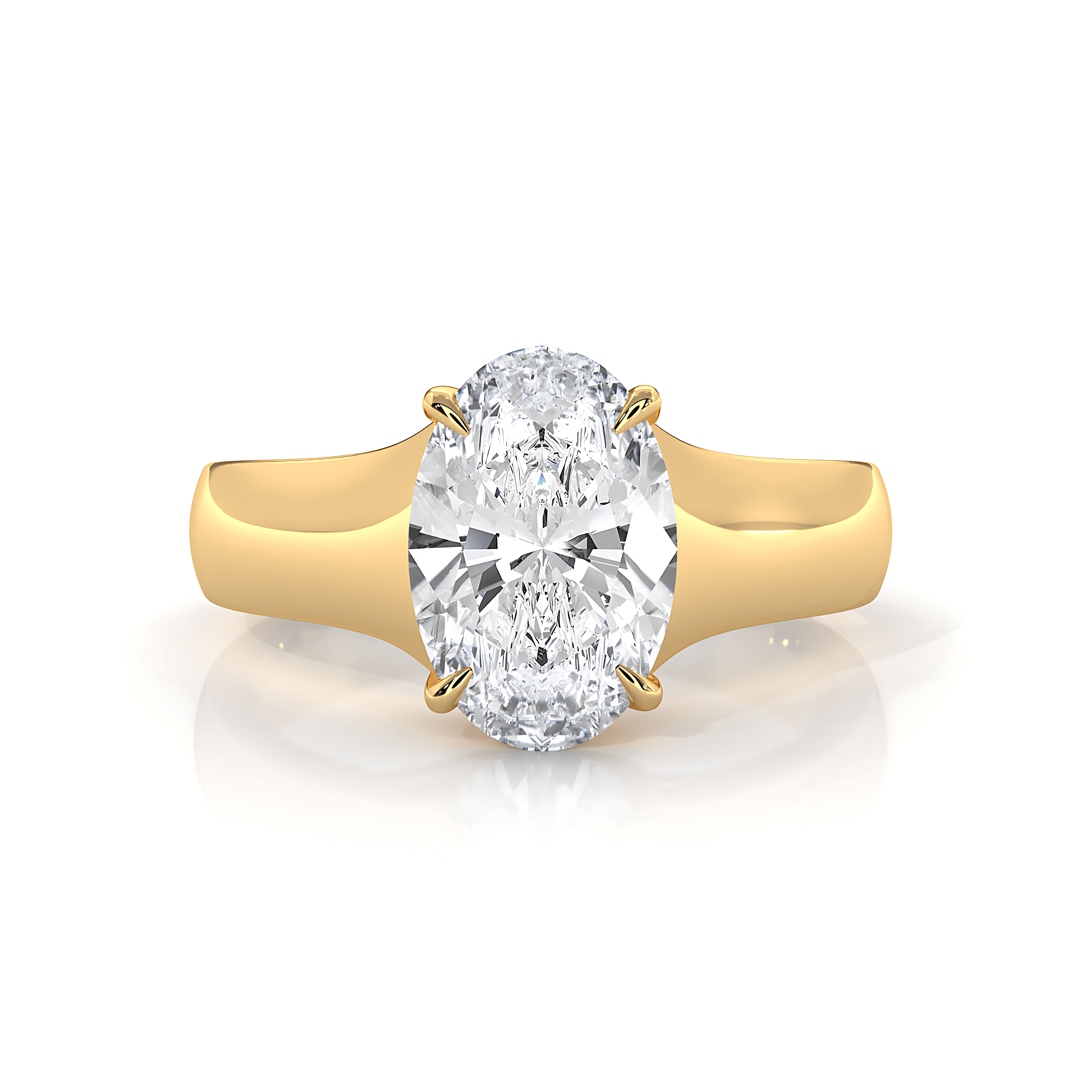 5g Trellis Solitaire Lab Grown Diamond IGI Certified Engagement 5.5mm Ring 1.00 Ctw.